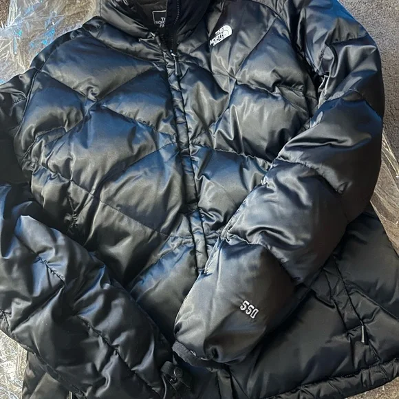 $350 The North Face Aconcagua 550 Down Puffer Jacket Black Insulated Womens XL - Picture 5 of 8